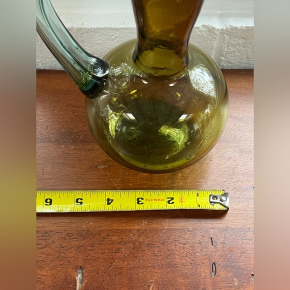 Multicolor vintage West Virginia glass pitcher - hand blown glass - Blenko? - Picture 9 of 11